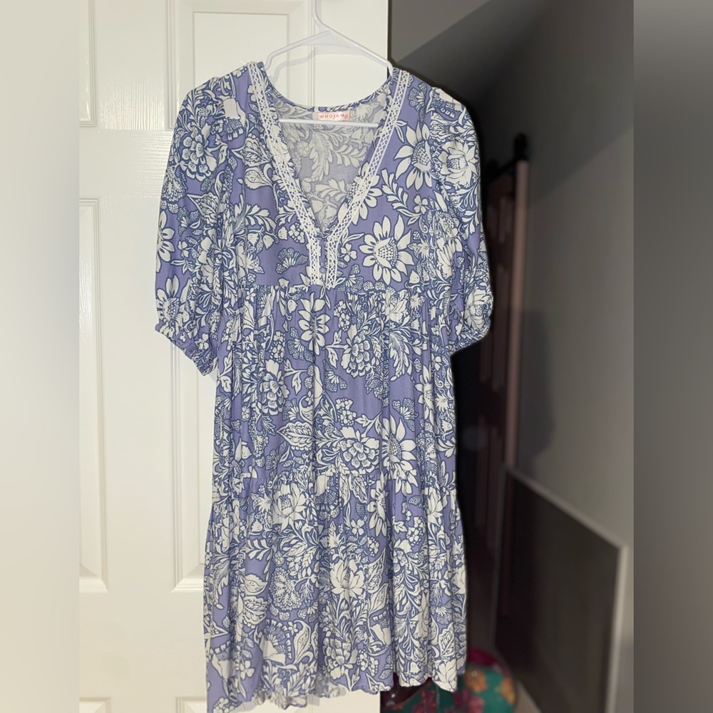 Hello Molly, blue dress.